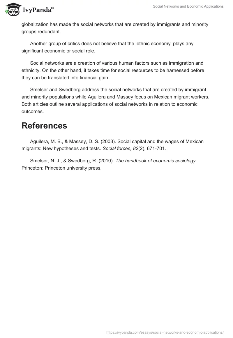 Social Networks and Economic Applications. Page 4