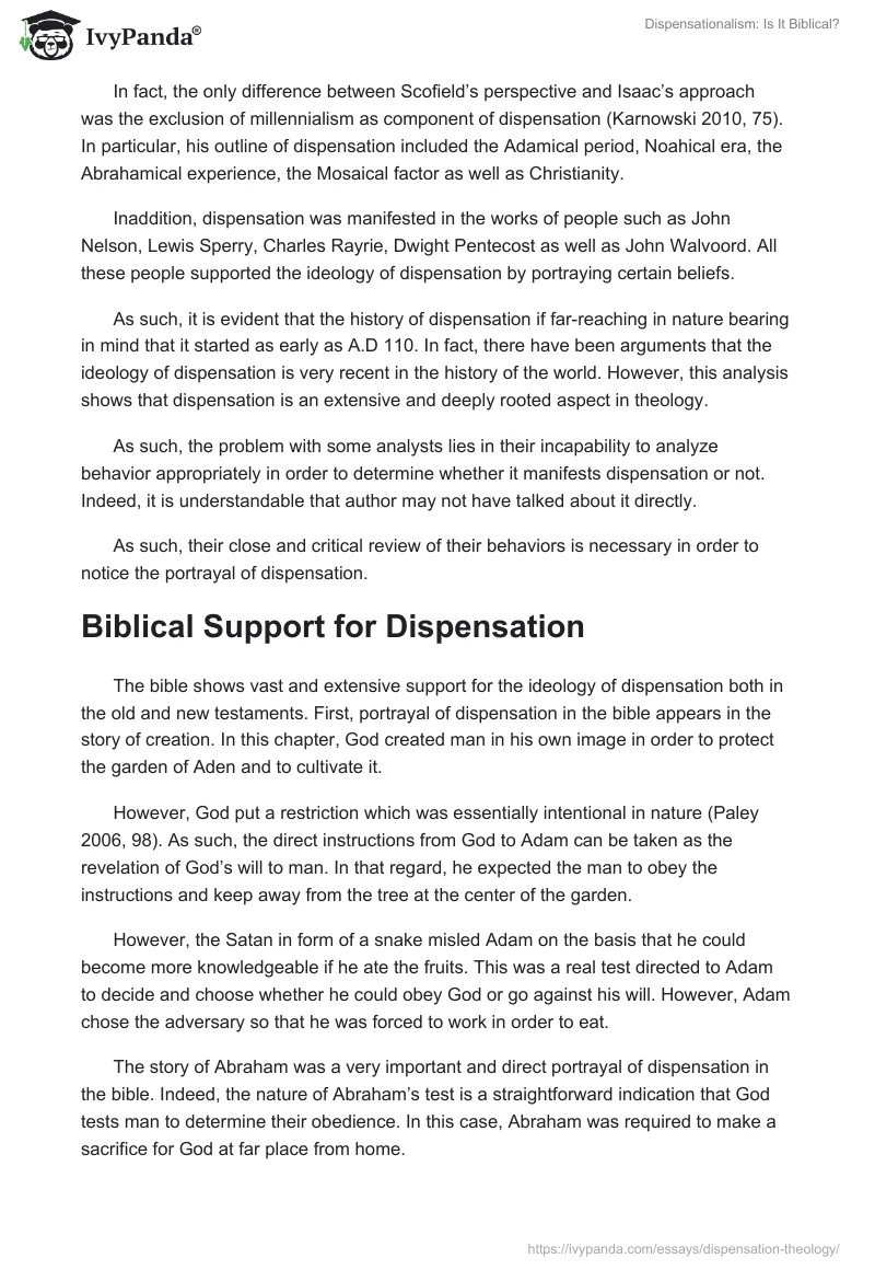 Dispensationalism: Is It Biblical?. Page 4