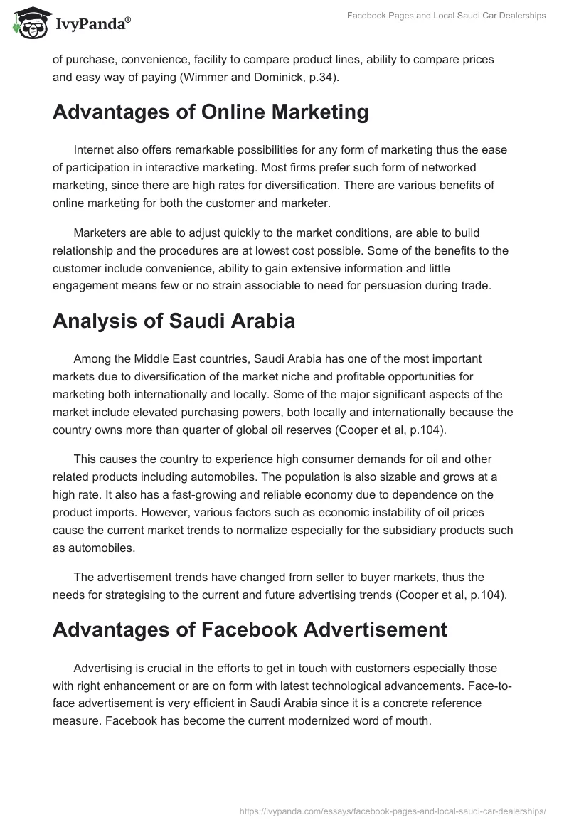 Facebook Pages and Local Saudi Car Dealerships. Page 2