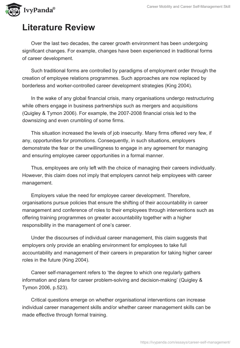 Career Mobility and Career Self-Management Skill . Page 2
