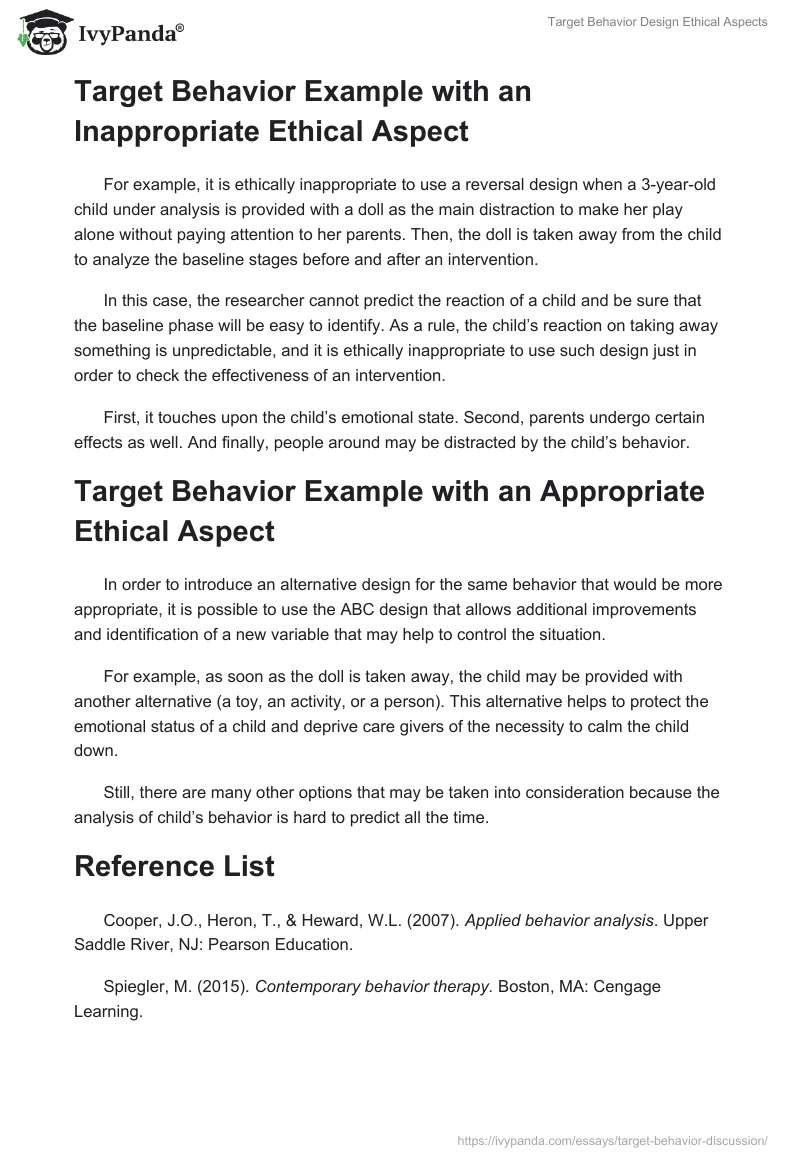 Target Behavior Design Ethical Aspects. Page 2