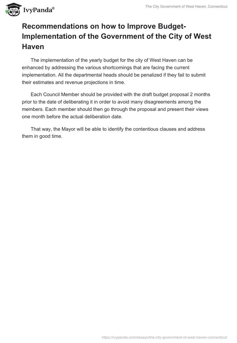 The City Government of West Haven, Connecticut. Page 5