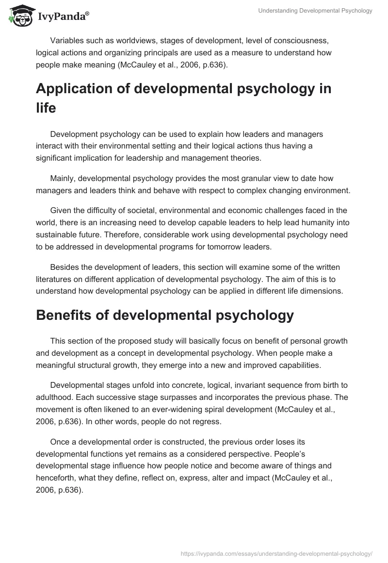 Understanding Developmental Psychology. Page 2