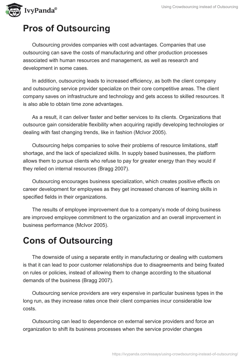Using Crowdsourcing instead of Outsourcing. Page 3