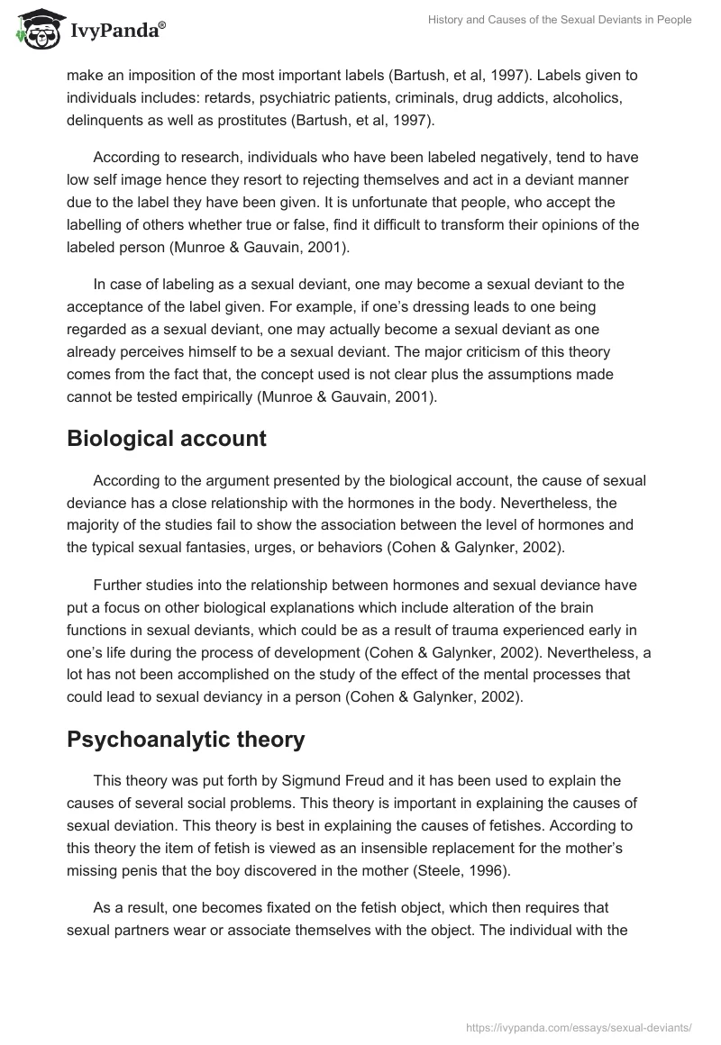 History and Causes of the Sexual Deviants in People. Page 4