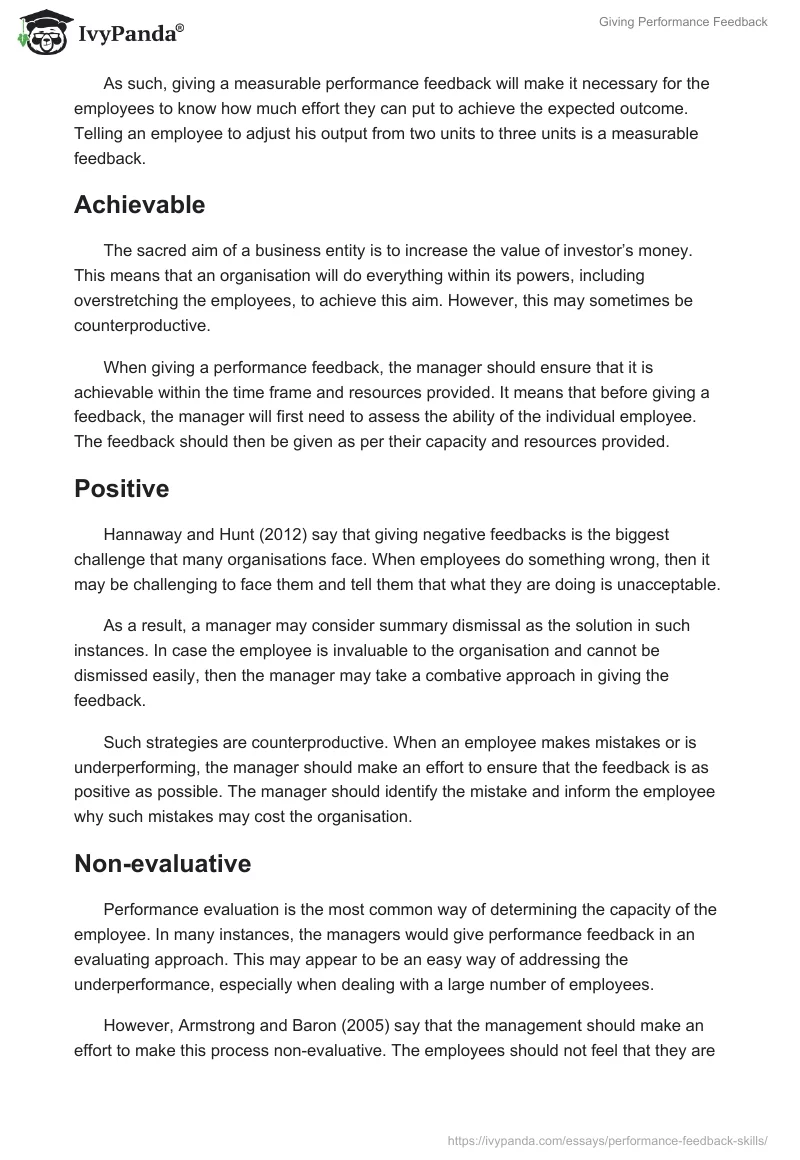 Giving Performance Feedback. Page 4