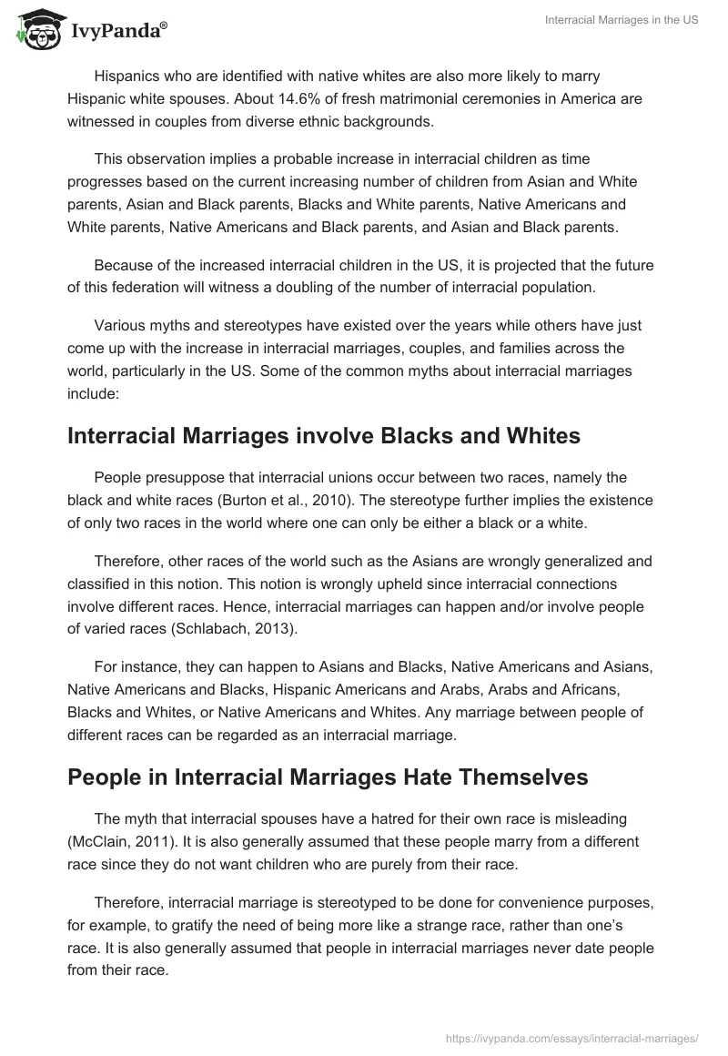 Interracial Marriages in the US. Page 2