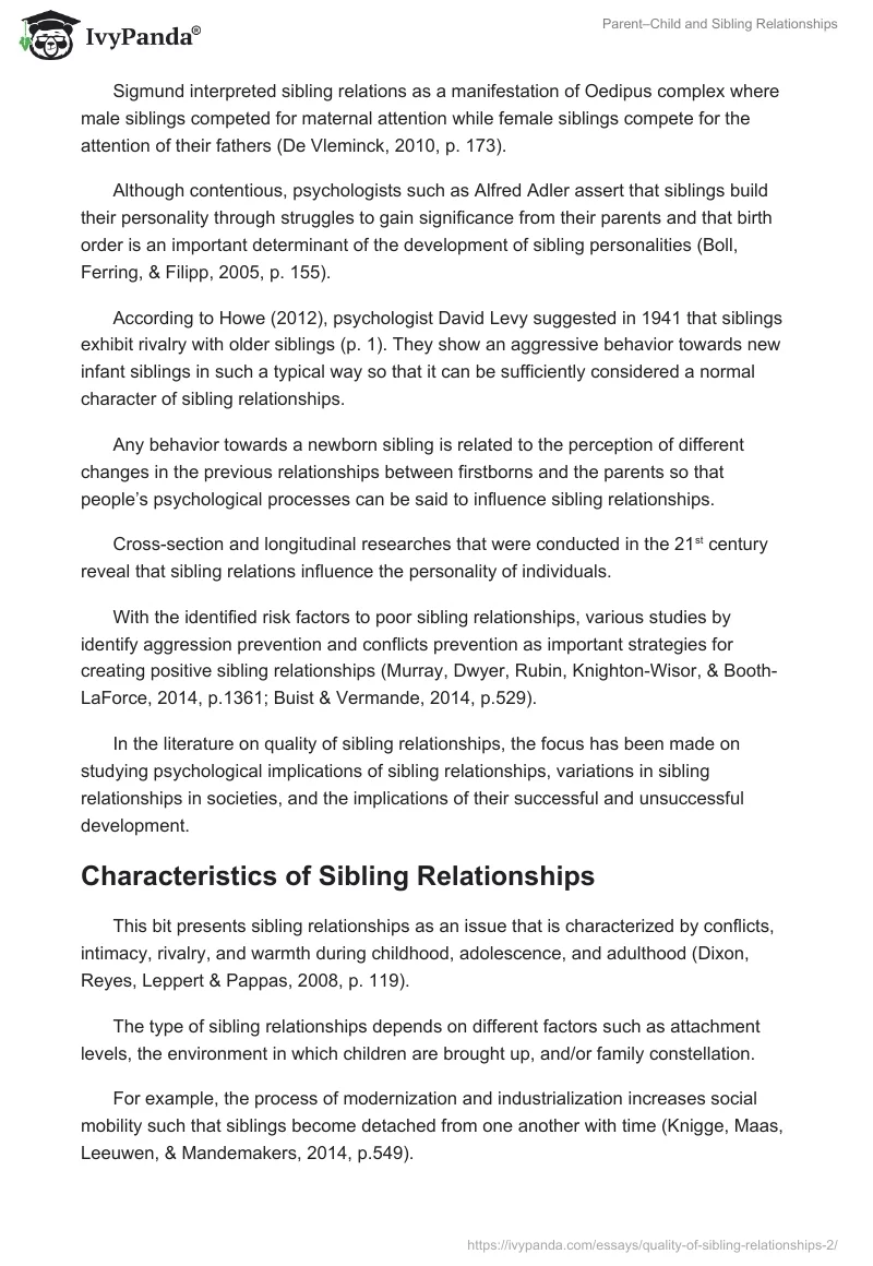 Parent–Child and Sibling Relationships. Page 2