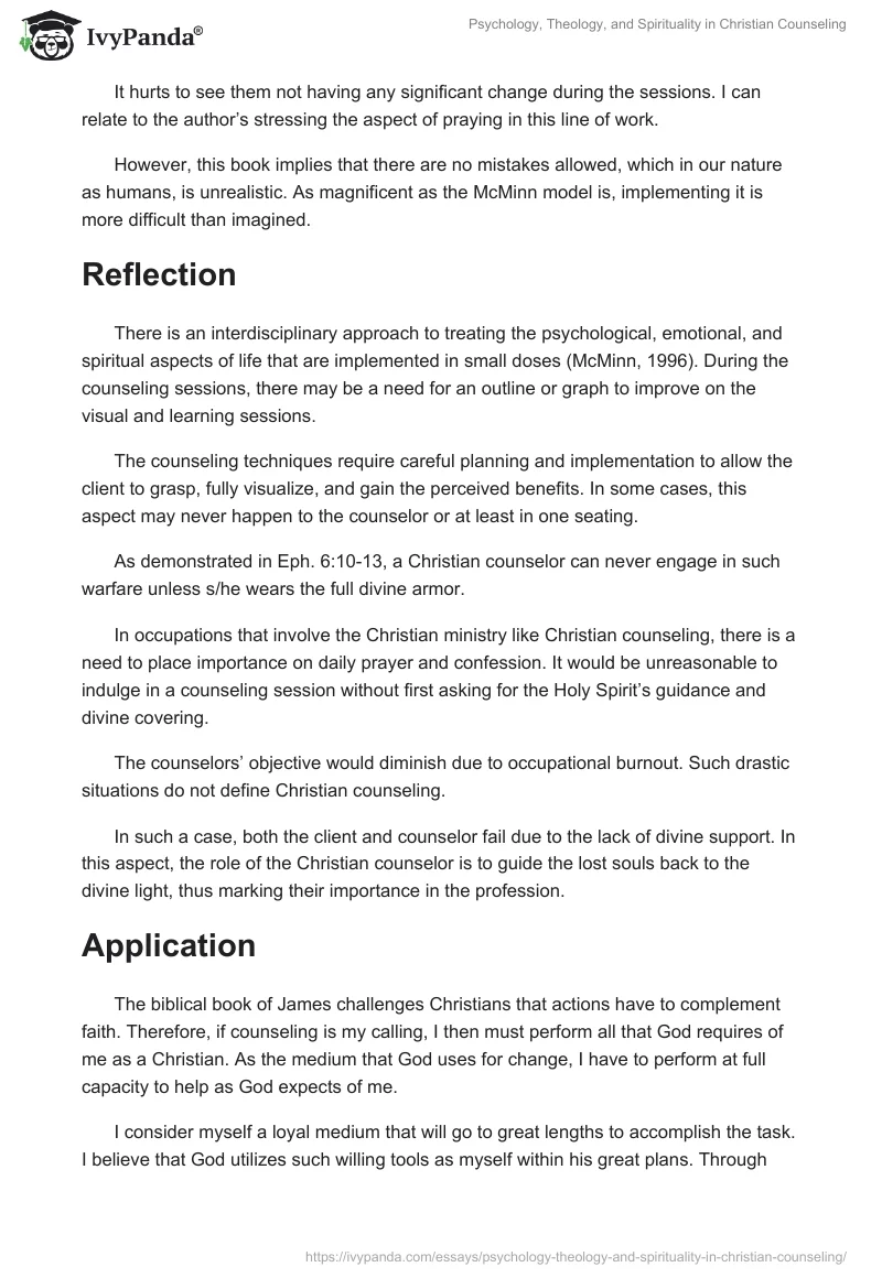 Psychology, Theology, and Spirituality in Christian Counseling. Page 3
