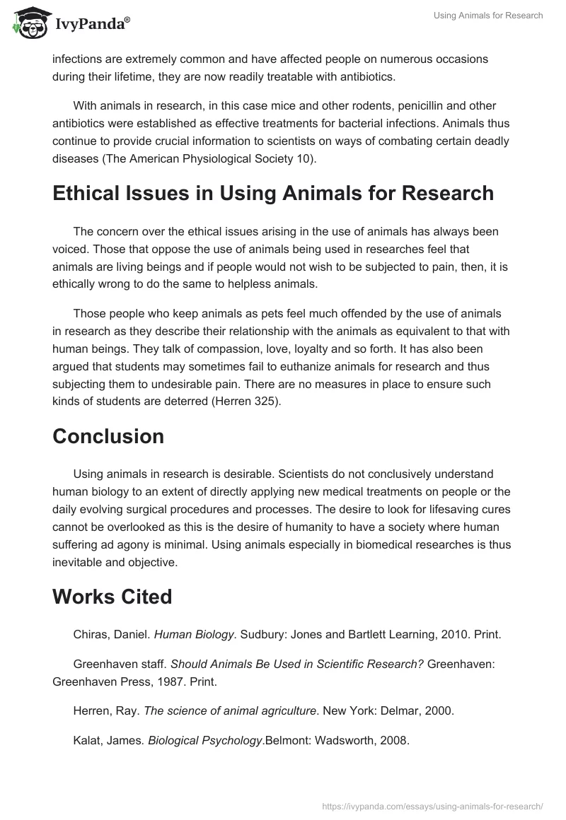 Using Animals for Research. Page 4