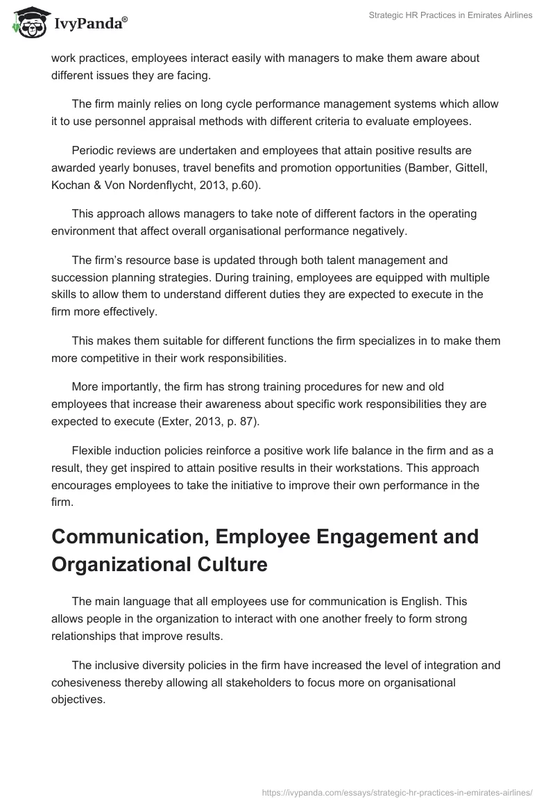 Strategic HR Practices in Emirates Airlines. Page 3
