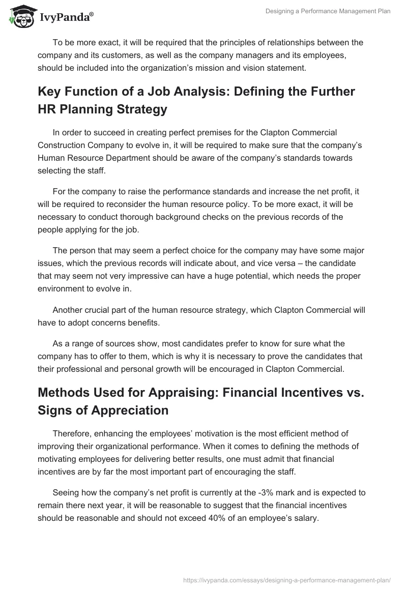 Designing a Performance Management Plan. Page 2
