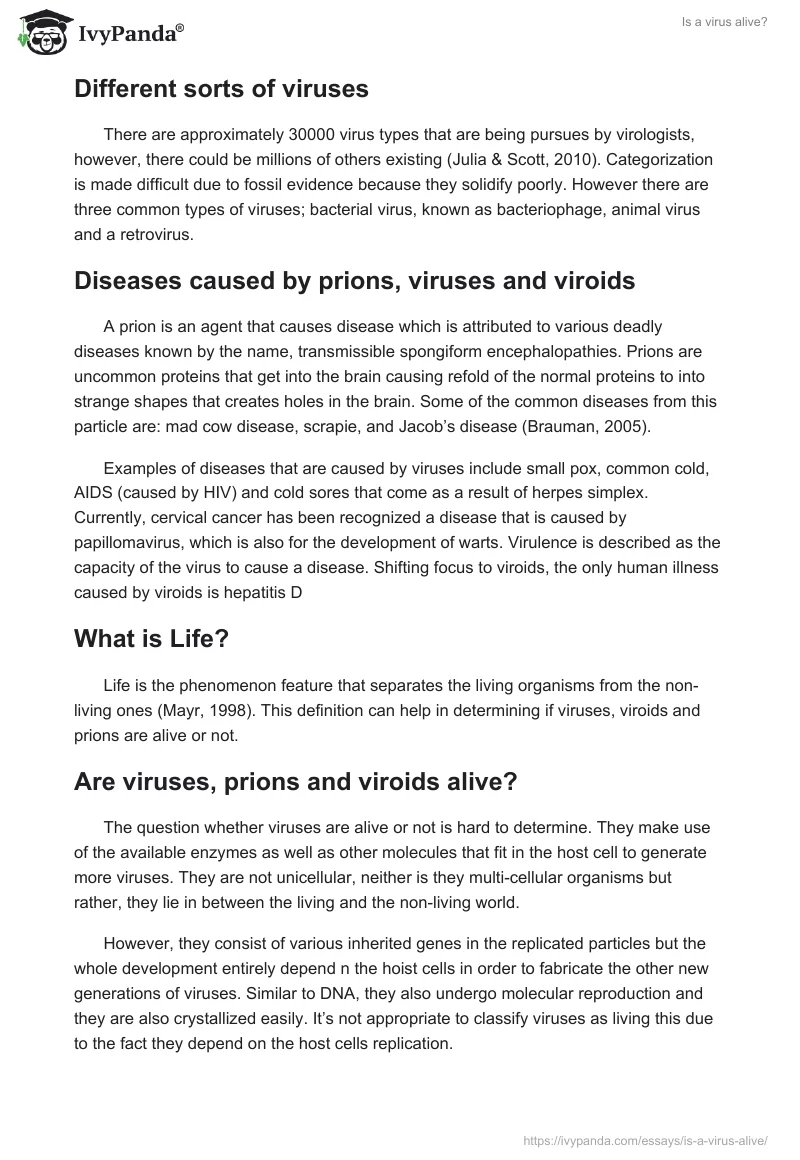Is a virus alive?. Page 3