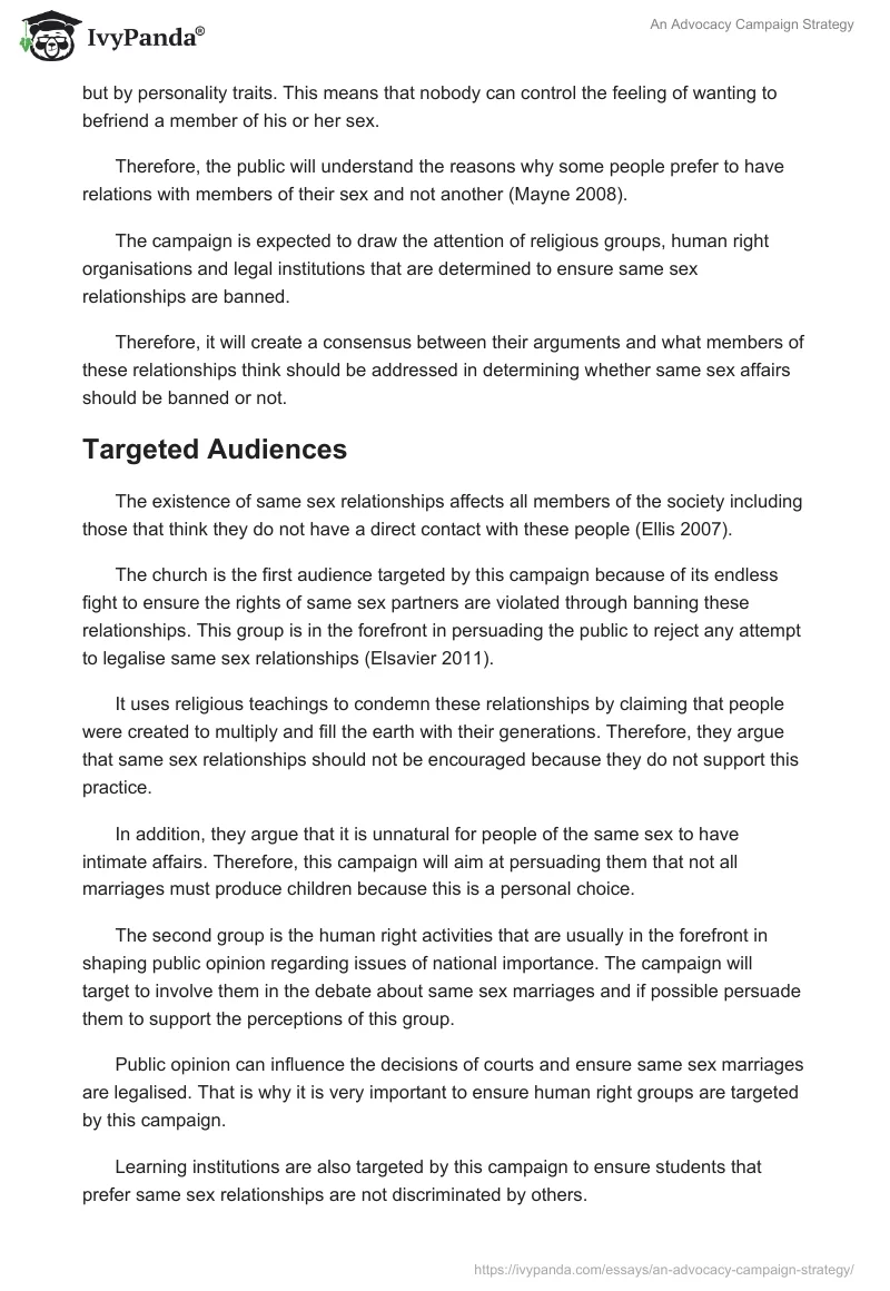 An Advocacy Campaign Strategy. Page 4