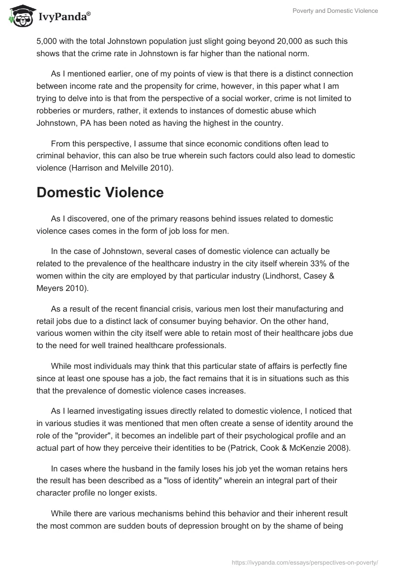 Poverty and Domestic Violence. Page 3
