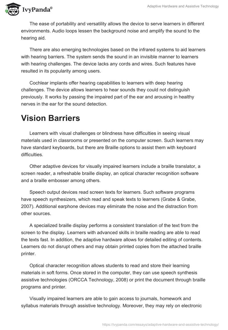 Adaptive Hardware and Assistive Technology. Page 3