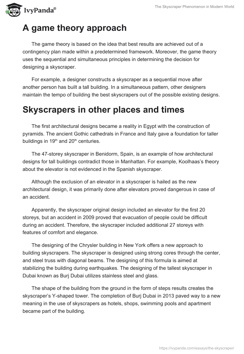 The Skyscraper Phenomenon in Modern World. Page 3
