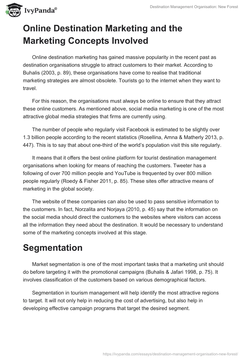 Destination Management Organisation: New Forest. Page 4