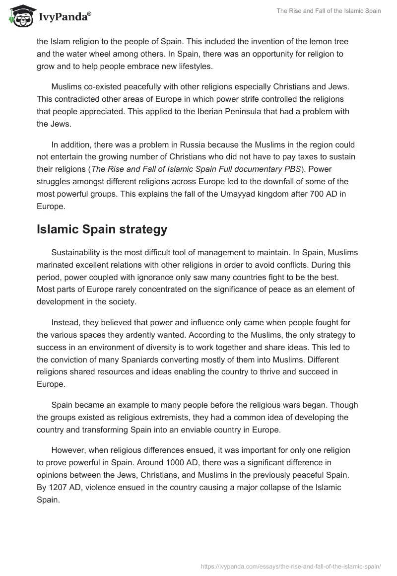 The Rise and Fall of the Islamic Spain. Page 2