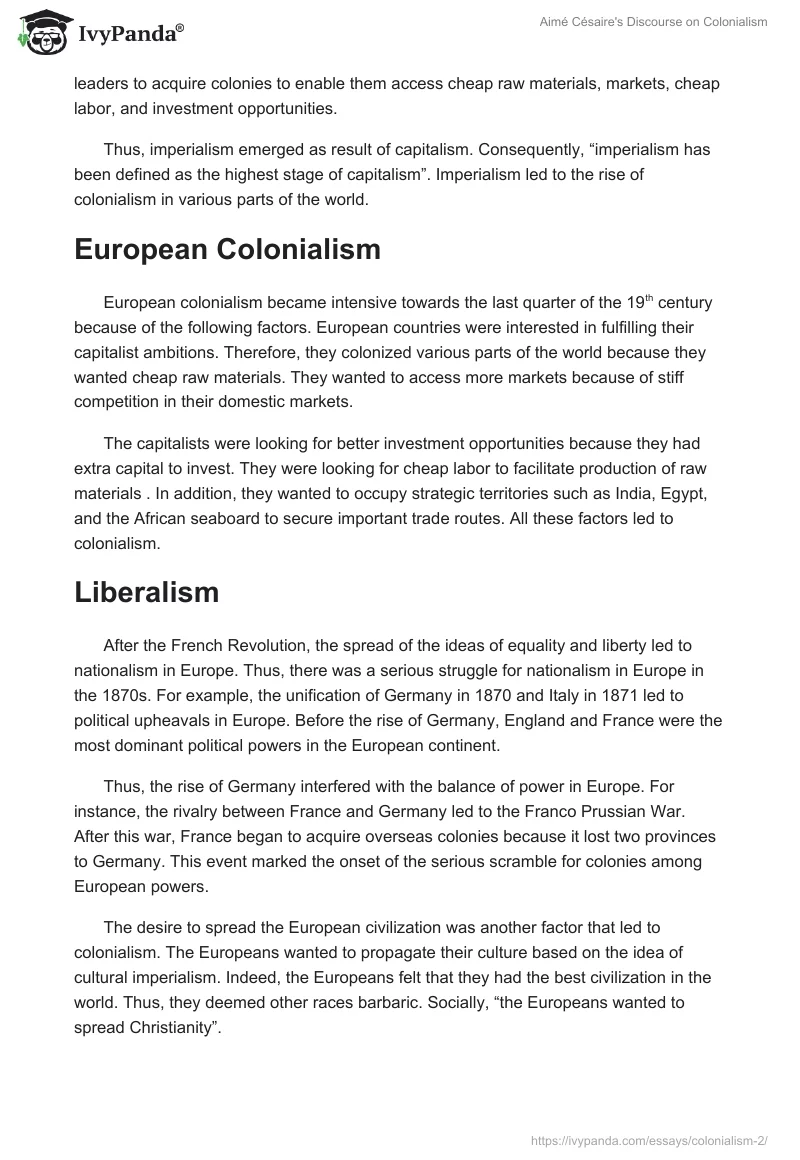 Aimé Césaire's Discourse on Colonialism. Page 3