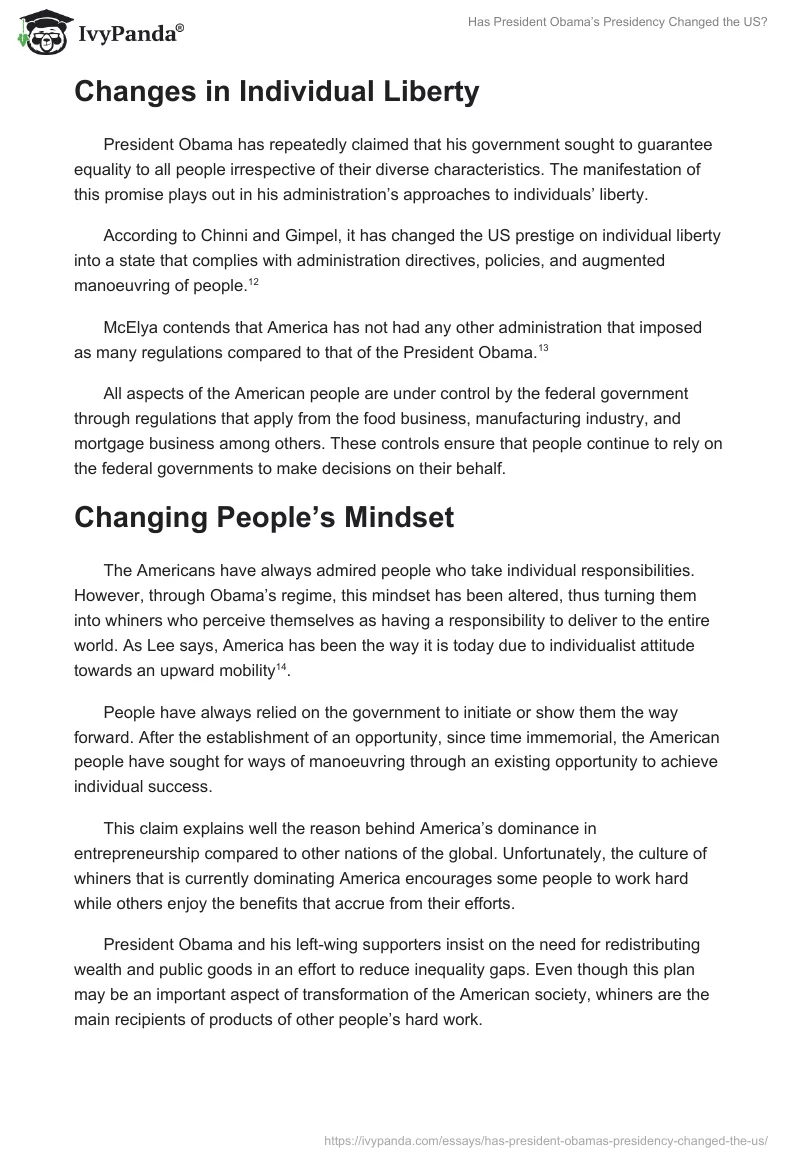 Has President Obama’s Presidency Changed the US?. Page 5