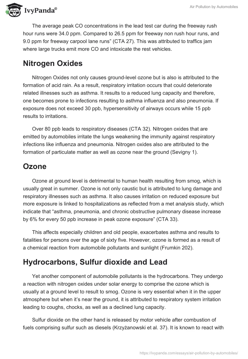 Air Pollution by Automobiles. Page 4