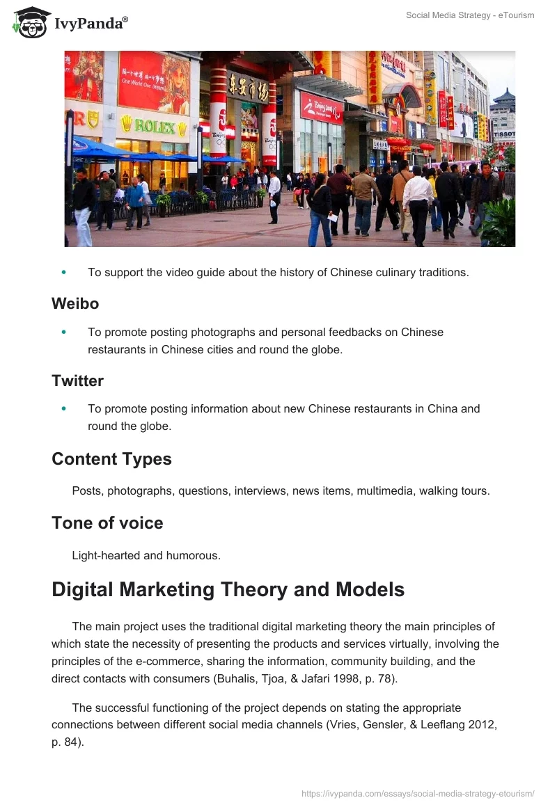 Social Media Strategy - eTourism. Page 4