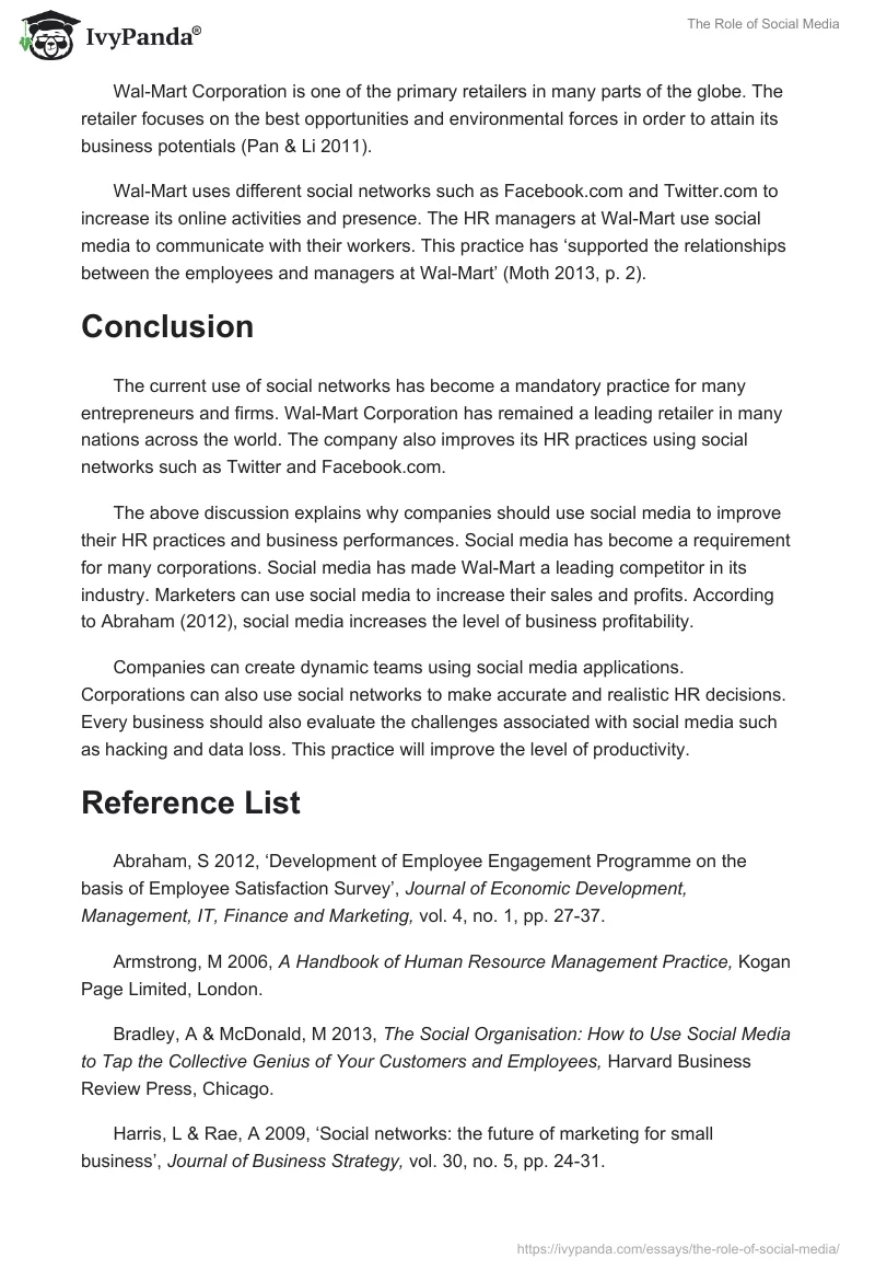 The Role of Social Media. Page 5