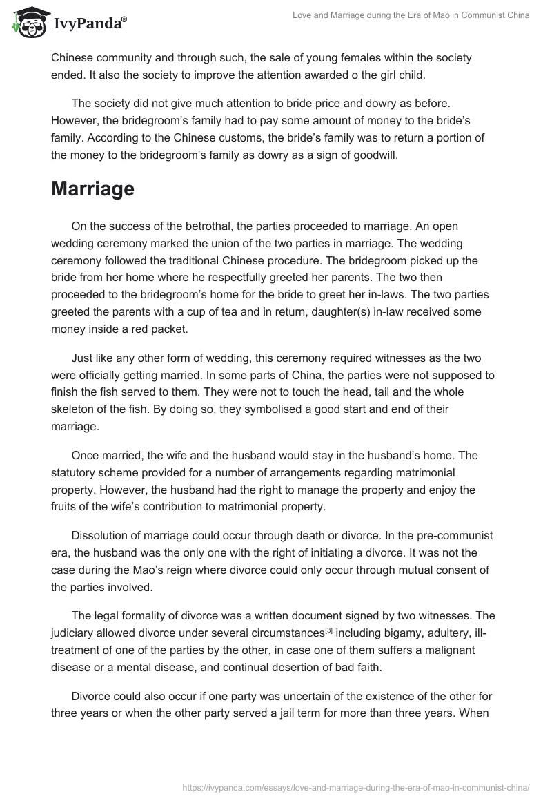 Love and Marriage during the Era of Mao in Communist China. Page 2