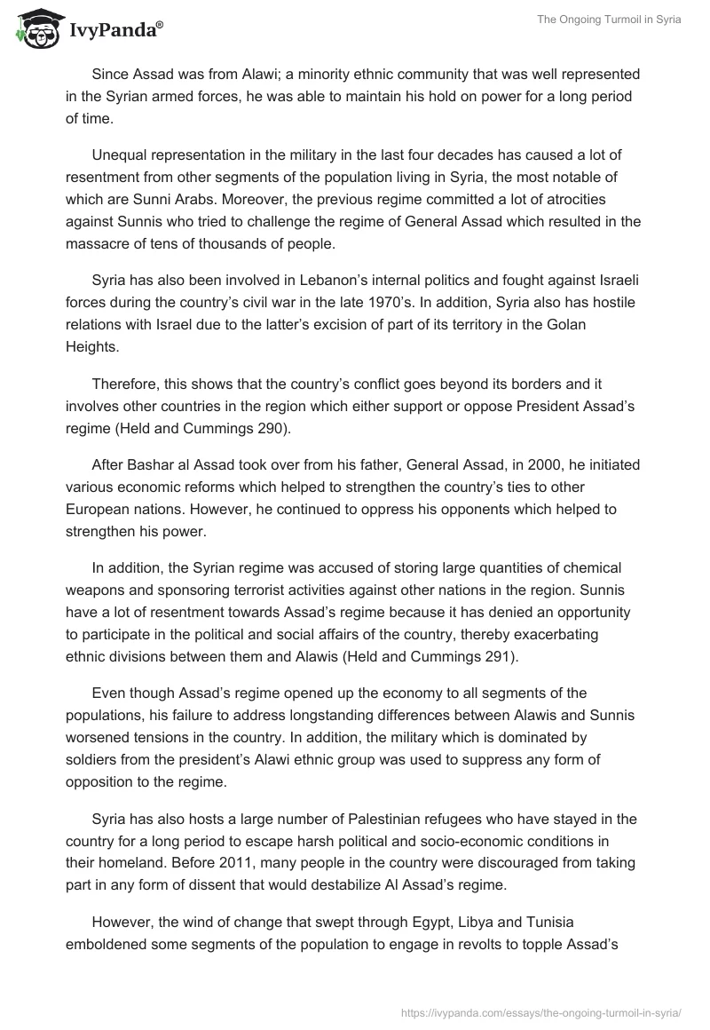 The Ongoing Turmoil in Syria. Page 2