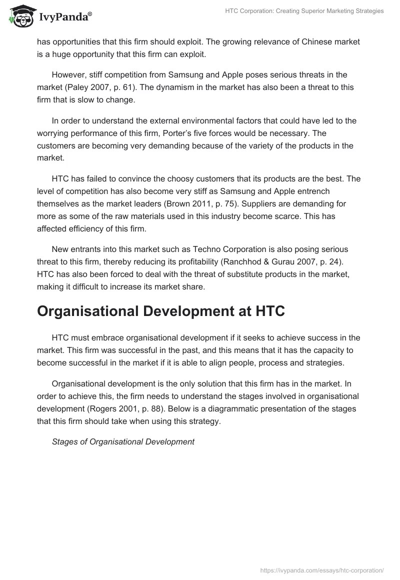HTC Corporation: Creating Superior Marketing Strategies. Page 4