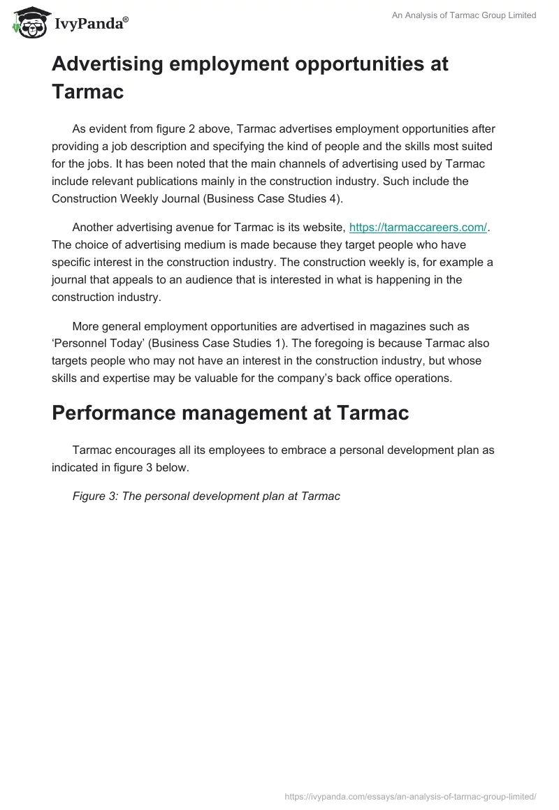 An Analysis of Tarmac Group Limited. Page 5