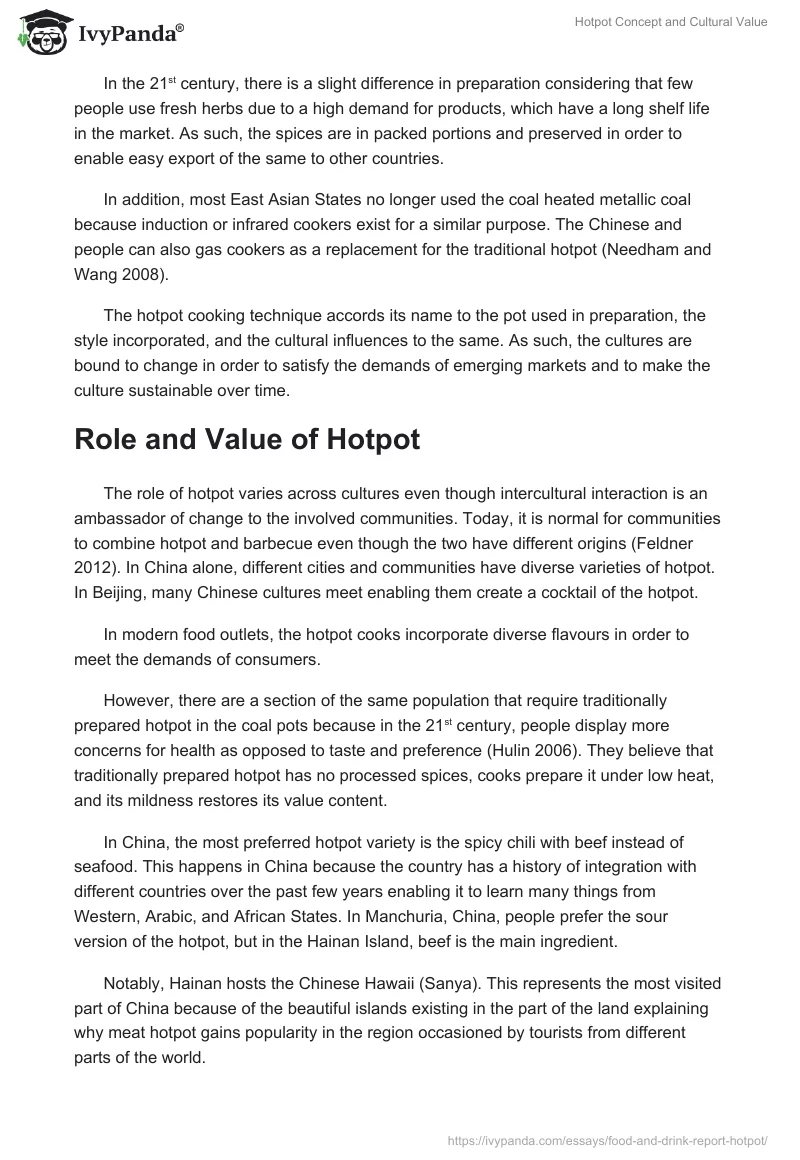 Hotpot Concept and Cultural Value. Page 3