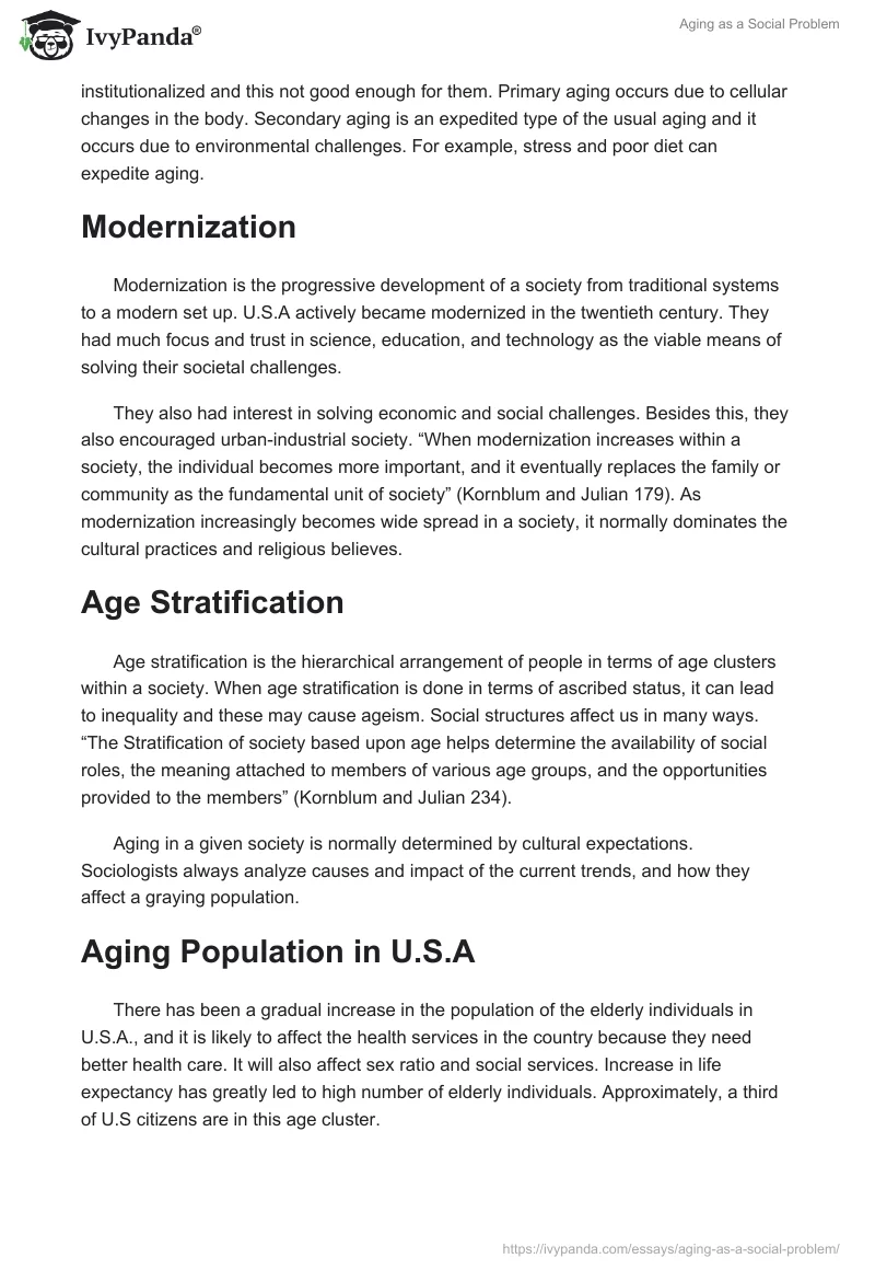 Aging as a Social Problem. Page 2