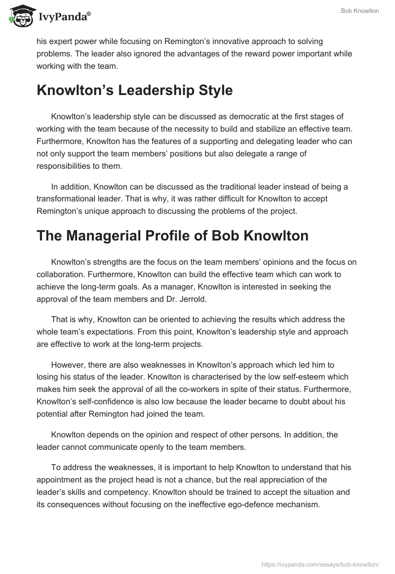 Bob Knowlton. Page 3