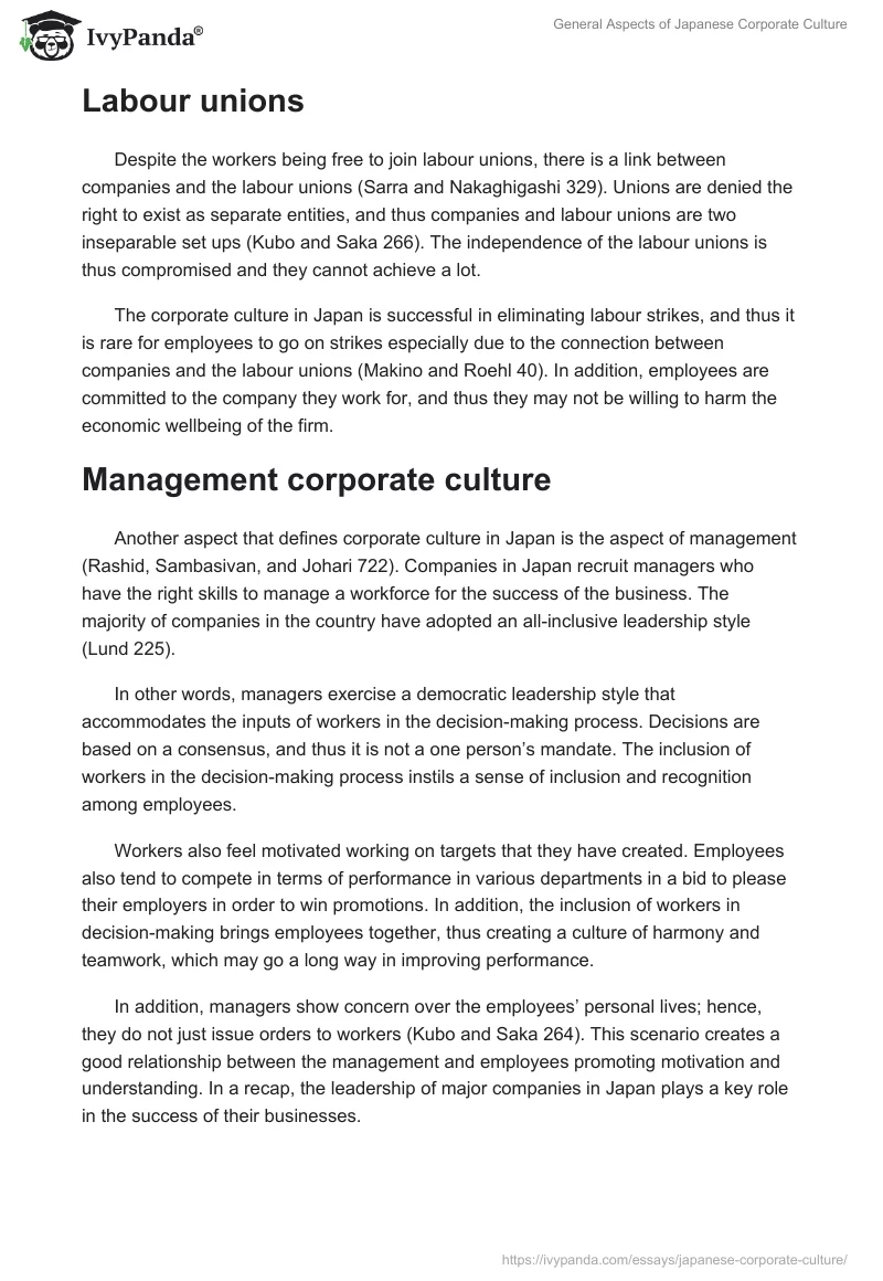 General Aspects of Japanese Corporate Culture. Page 5