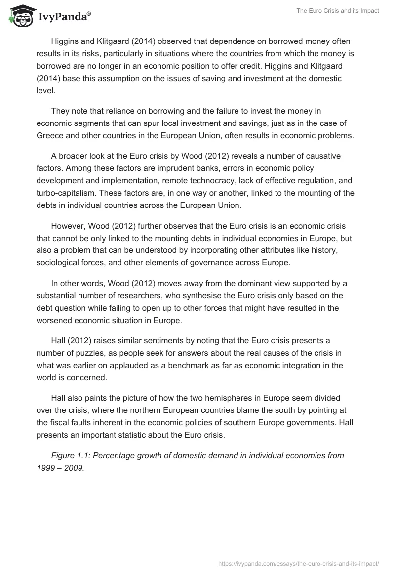The Euro Crisis and Its Impact. Page 5