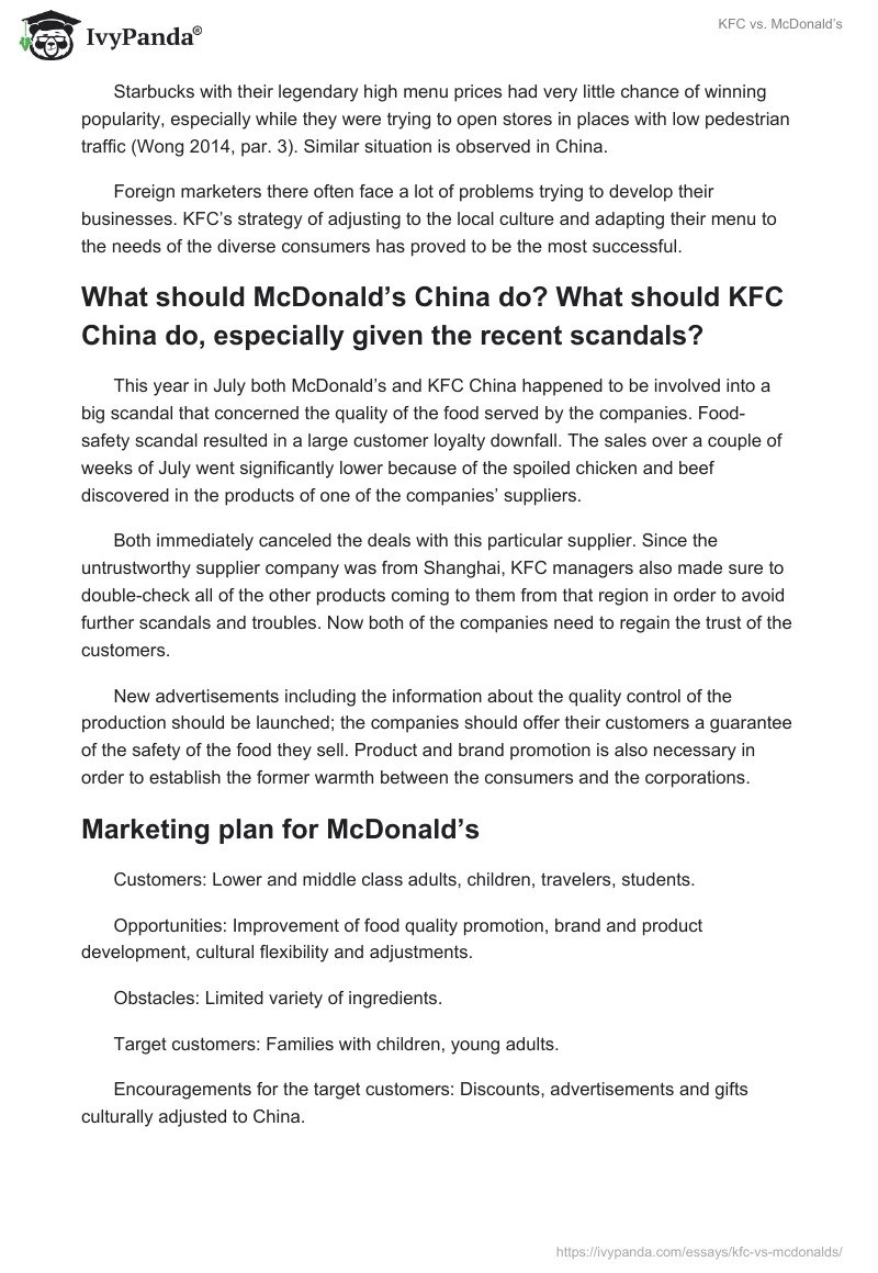 KFC vs. McDonald’s. Page 3
