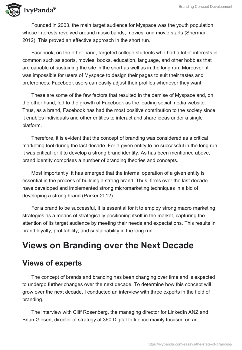 Branding Concept Development. Page 5