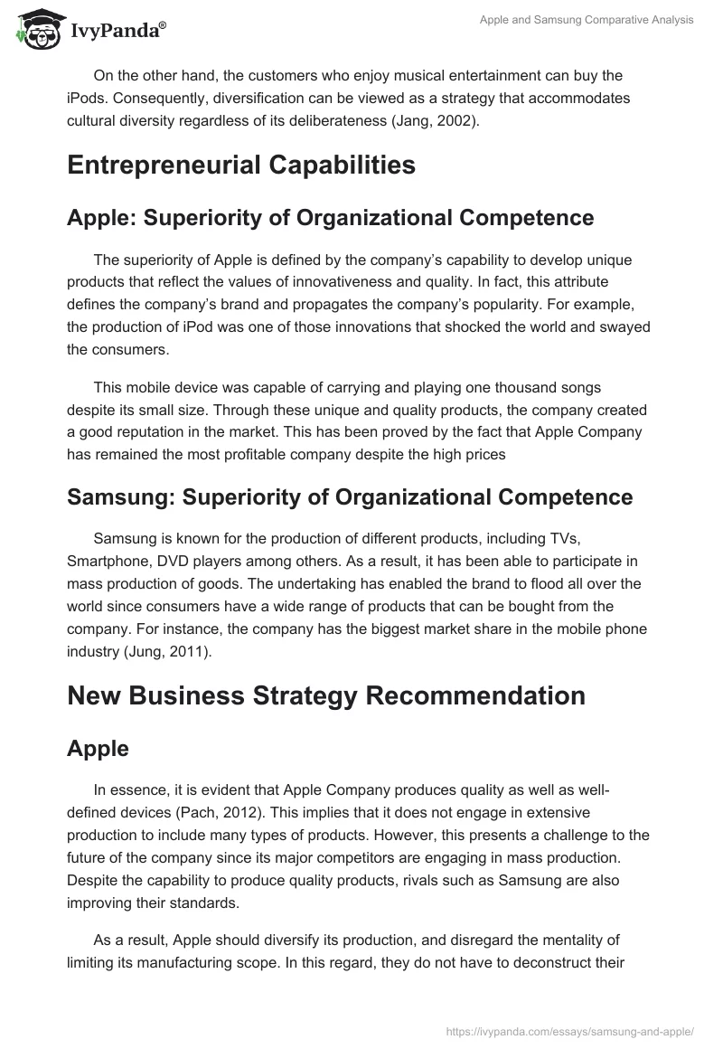Apple and Samsung Comparative Analysis. Page 5