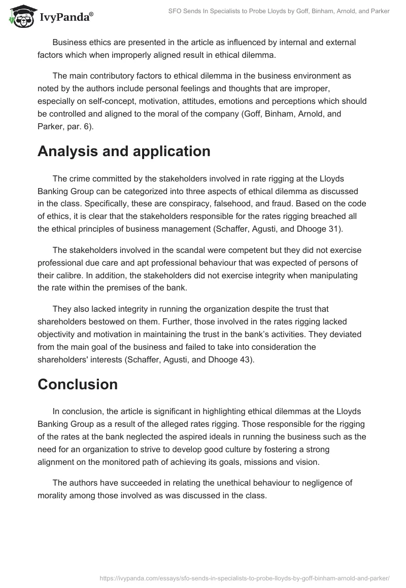 "SFO Sends In Specialists to Probe Lloyds" by Goff, Binham, Arnold, and Parker. Page 2