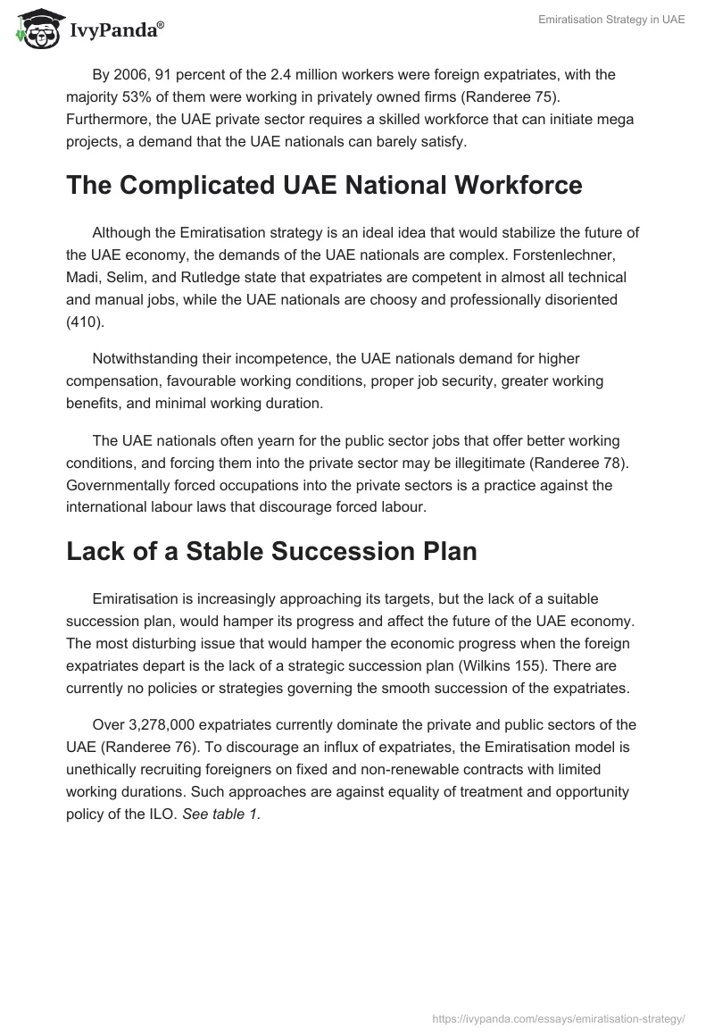 Emiratisation Strategy in UAE. Page 3