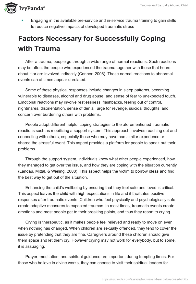 Trauma and Sexually Abused Child. Page 5