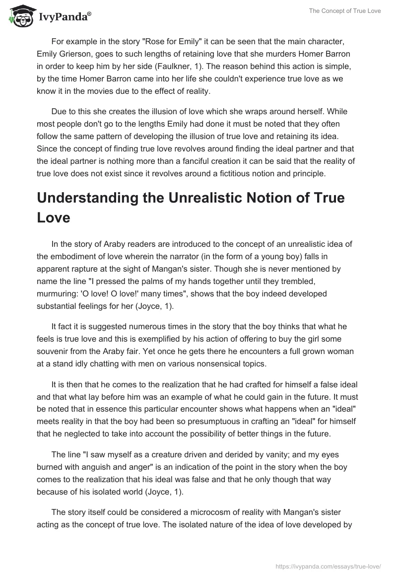 The Concept of True Love. Page 2