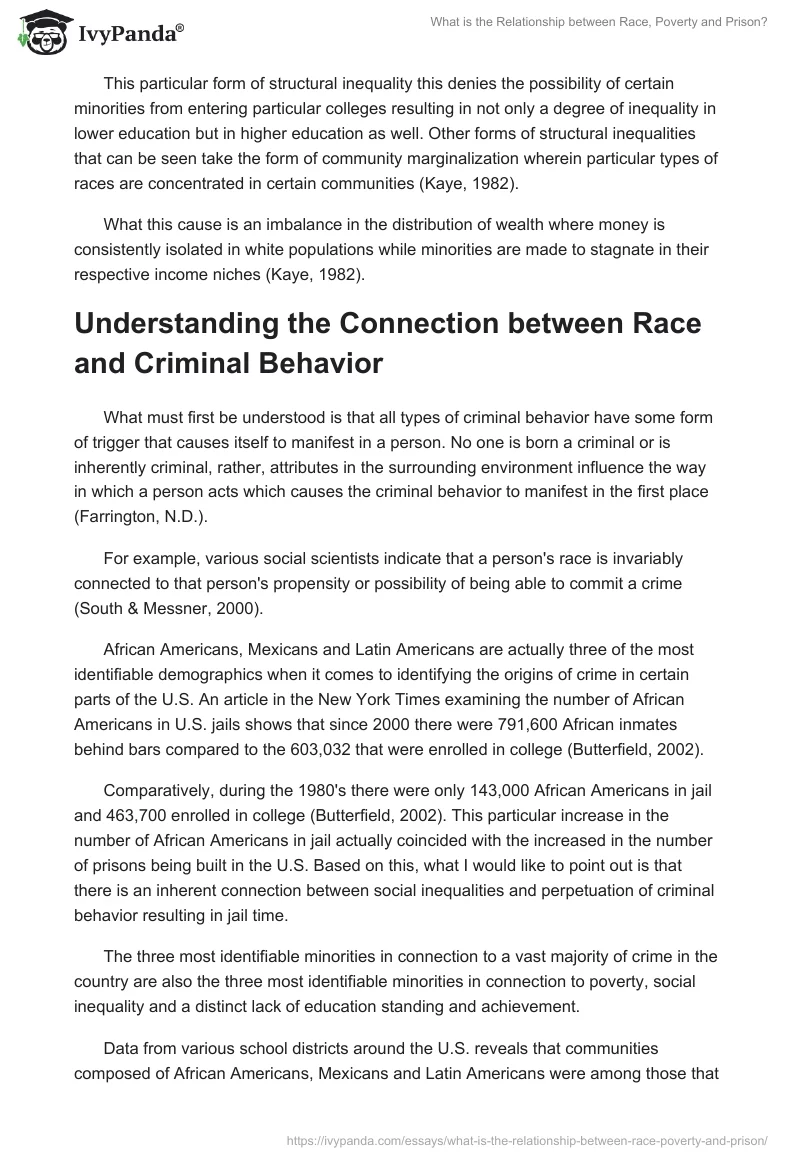What Is the Relationship Between Race, Poverty and Prison?. Page 4