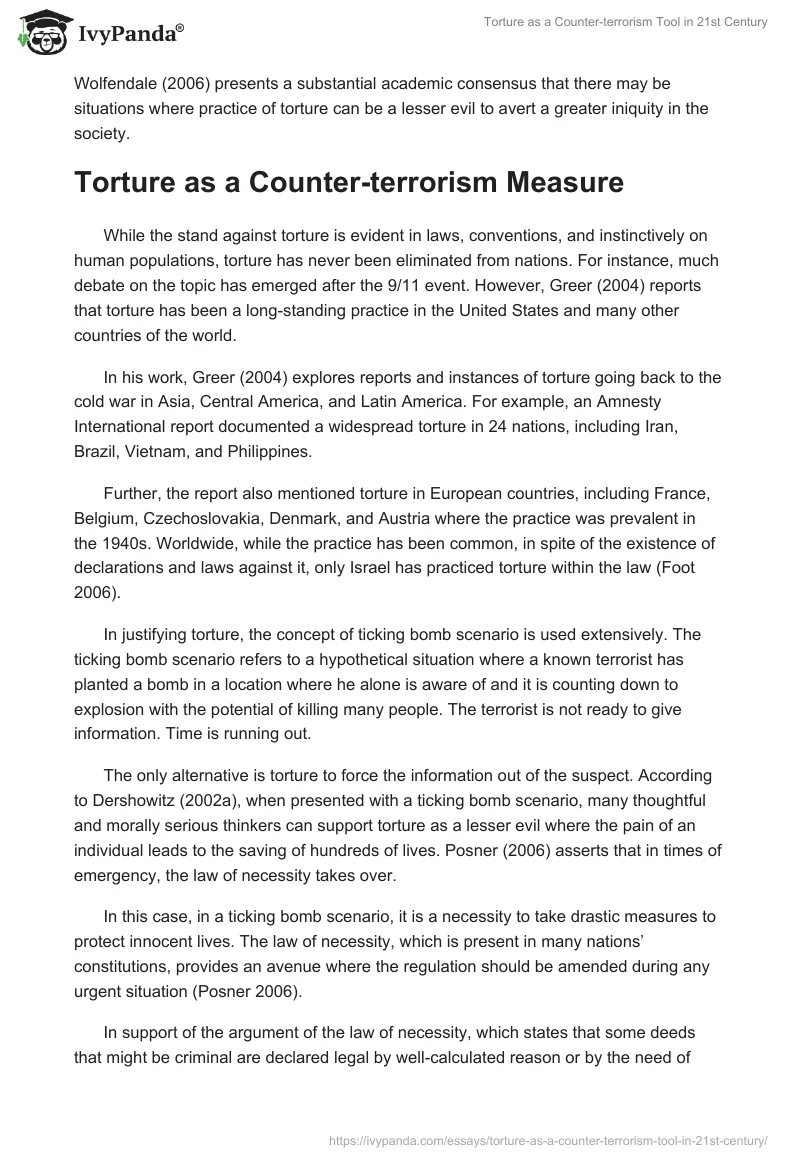Torture as a Counter-Terrorism Tool in 21st Century. Page 5