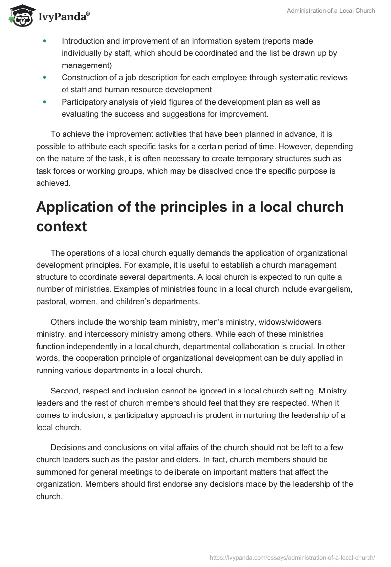 Administration of a Local Church. Page 4