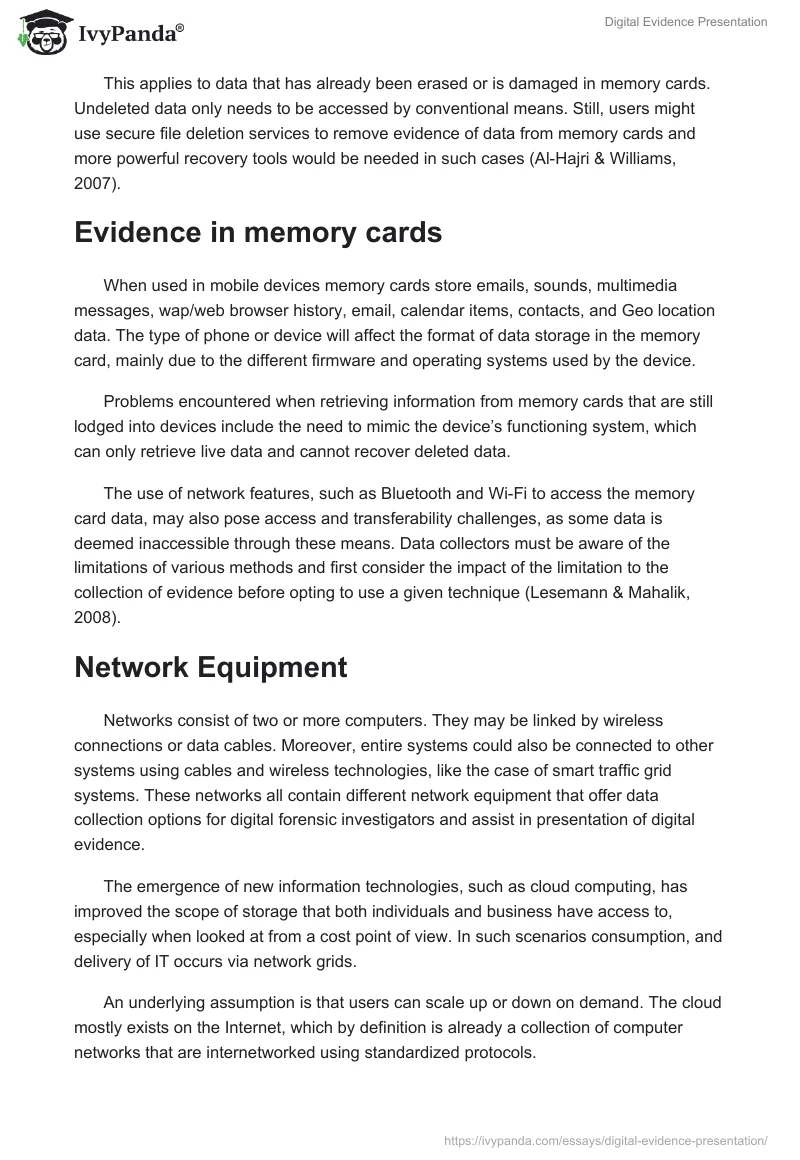 Digital Evidence Presentation. Page 4