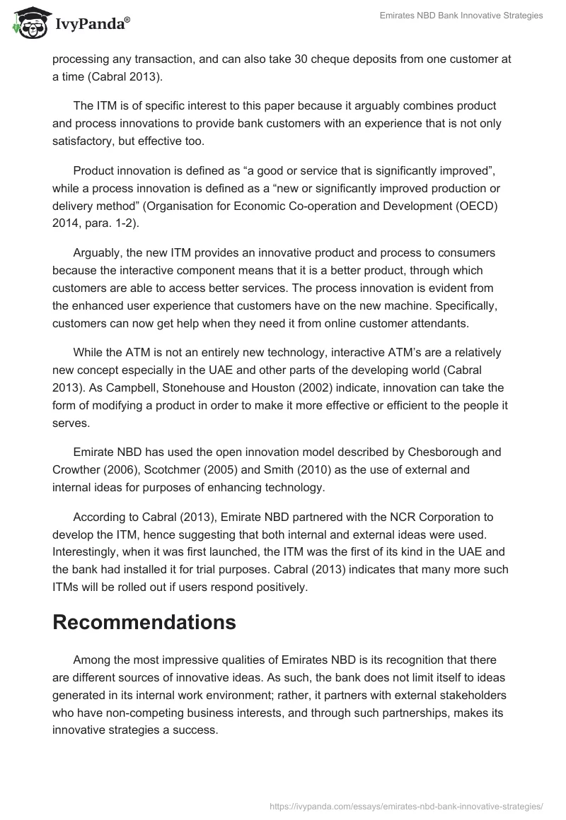 Emirates NBD Bank Innovative Strategies. Page 3