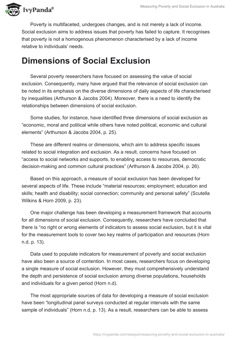 Measuring Poverty and Social Exclusion in Australia. Page 4